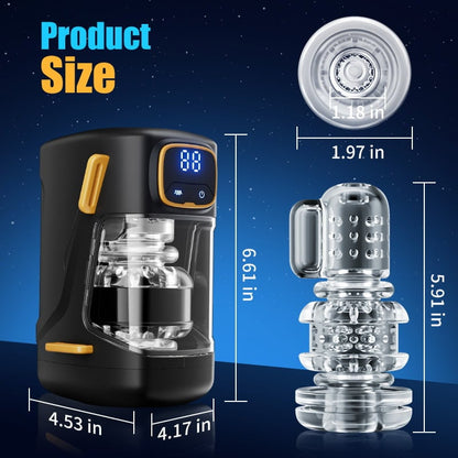 PulseRider-ウェアラブル男性ストローカー300回/分オナニーカップ