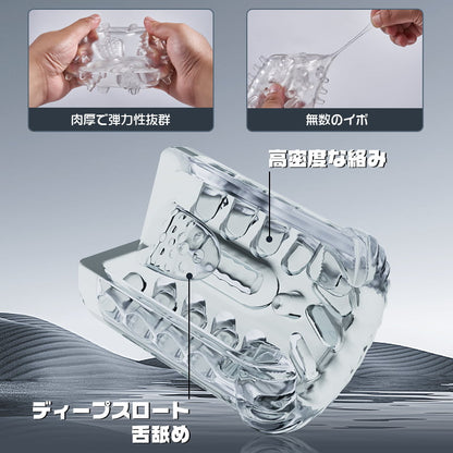 渦巻き旋風 フェラチオクイーン 7種超高速回転ピストン&吸引&振動 舌舐め 亀頭責め3D内部構造 液晶ディスプレイ 電動オナホ