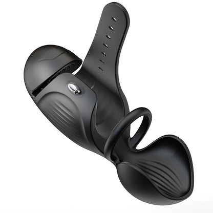 4NI1究極進化版 オナニ一神器 3独立モーター 爆震 亀頭責め コックリング ペニスバイブ